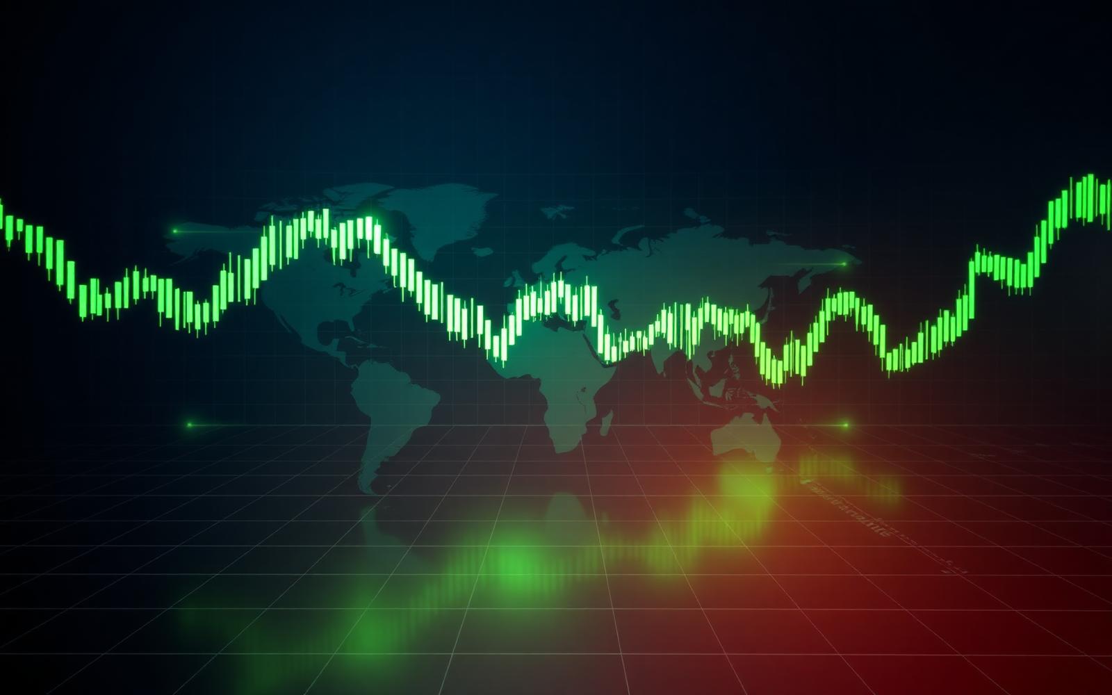 Global forex market chart visualisation